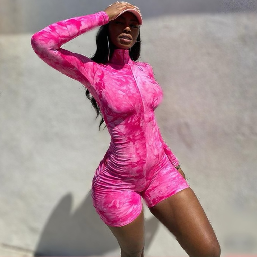 Pink Tie Dye Romper